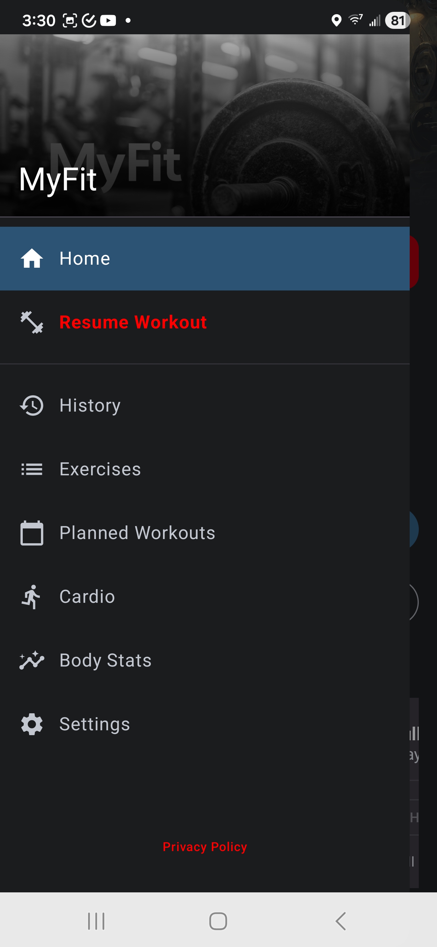 Drop set tracking